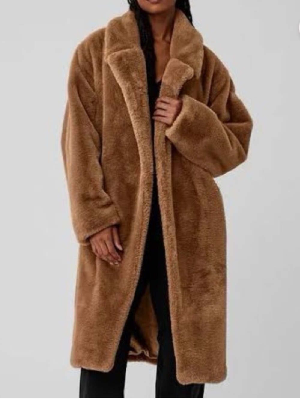 ALO Yoga Toasted Almond Teddy Coat in Warm Brown